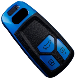 Husa pentru cheie Audi A4 B9 A5 A6 8S 8W Q5 Q7 4M S4 S5 S7 TT TTS TFSI RS albastru 
