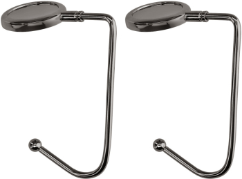 Set 2 Carlige de masa pentru genti Kwmobile Negru Zinc 53131.02 