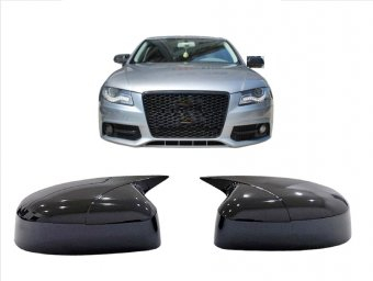 Set capace tip batman compatibil Audi A4 B8 cu oglinda ingusta 2008-2016 ® ALM 