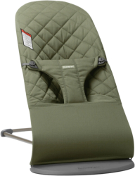 BabyBjorn - Balansoar Bliss Dark Green din tesatura matlasata cu aspect Clasic 