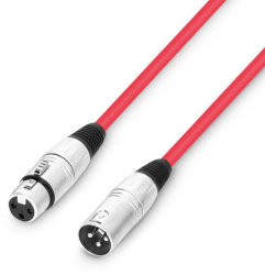 Cablu Microfon Rosu 0.5m Adam Hall Cables 3 STAR MMF 0050 RED