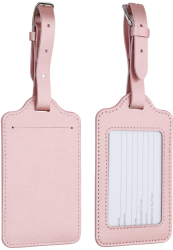 Set 2 Etichete pentru bagaje Kwmobile Rose Gold Piele ecologica 53126.03 