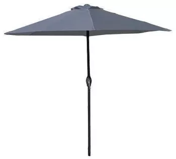 Umbrela  plaja cu manivela gri antracit 230 cm Zoe 
