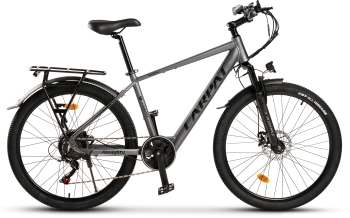 Bicicleta Electrica E-Bike MTB Carpat Almighty C26518E 26 Gri/Negru 