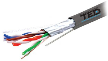 CABLU FTP CAT 5E CUPRU 0.5MM SUFA 305M TED ELECTRIC 