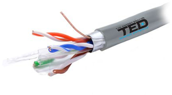 CABLU FTP CAT 6 CUPRU 0.52MM 305M TED ELECTRIC 