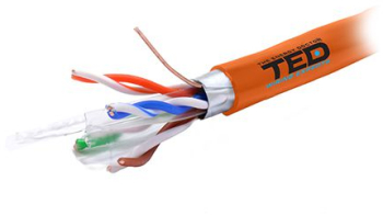 CABLU FTP CAT 6 CUPRU 0.56MM LSZH 305M TED ELECTRIC 