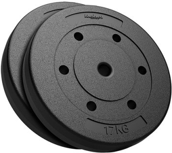 DISC GREUTATE COMPOZIT SET 2 X 17 KG REBEL ACTIVE 
