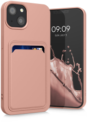 Husa kwmobile pentru Apple iPhone 13 Silicon Roz 55955.199 