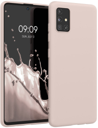 Husa Kwmobile pentru Samsung Galaxy A51 Silicon Crem 51196.225 