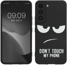 Husa kwmobile pentru Samsung Galaxy S22 Silicon Negru/Alb 60331.01 