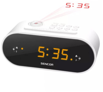 RADIO CU CEAS ALB SENCOR 