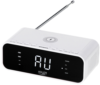 RADIO CU CEAS INCARCARE WIRELESS AD 1192 ALB ADLER 