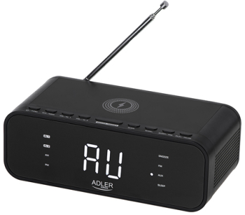 RADIO CU CEAS INCARCARE WIRELESS AD 1192 NEGRU ADLER 