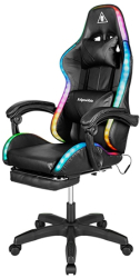 SCAUN GAMING GX-150 NEGRU LED KRUGER&MATZ 