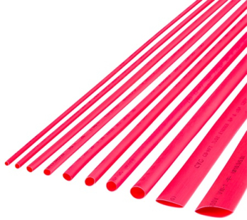 TUB TERMOCONTRACTABIL 4.5MM/1M ROSU SET 10 BUC 