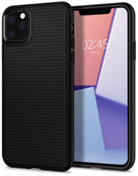 Husa pentru iPhone 11 Pro Max Spigen Liquid Air Matte Negru 