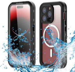 Husa pentru Apple iPhone 15 Pro - ShellBox Waterproof IP68 Case - Black 