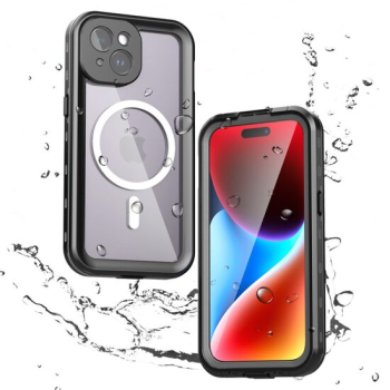 Husa pentru Apple iPhone 15 - ShellBox Waterproof IP68 Case - Black 