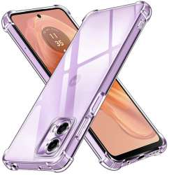 Husa pentru Motorola Moto G24 Power - Marmalis Shockproof Silicone Transparent