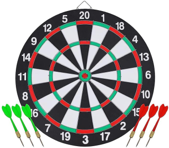 Tabla darts clasica 6 Sageti 38cm 