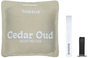 Odorizant auto Baseus Margaret Series Cedar Oud dimensiune 70x70 mm Gri 