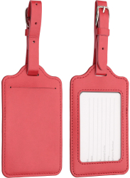 Set 2 Etichete pentru bagaje Kwmobile Rosu Piele ecologica 53126.05 