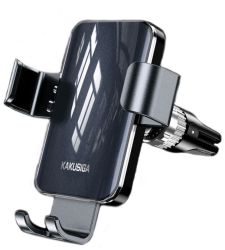 Suport Auto Telefon Kakusiga KSC-1496 Mechanical Gravity Lock prindere grila ventilatie Negru 