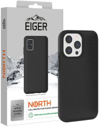 Carcasa Eiger North Case compatibil cu iPhone 13 Pro Black shock resistant