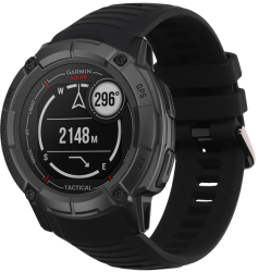 Curea Kwmobile pentru Garmin Instinct 2X Solar Negru Silicon KWM000024UA001C 