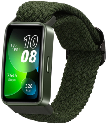 Curea Kwmobile pentru Huawei Band 8 Verde inchis Nylon KWM0000206B004C 