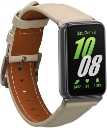 Curea Kwmobile pentru Samsung Galaxy Fit 3 Alb Piele naturala KWM000025GU002C 