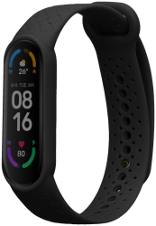 Curea Kwmobile pentru Xiaomi Mi Smart Band 6/Mi Band 6 Negru Silicon KWM0000250Y001C 