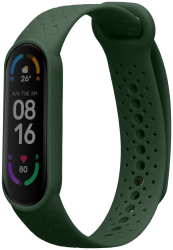 Curea Kwmobile pentru Xiaomi Mi Smart Band 6/Mi Band 6 Verde inchis Silicon KWM0000250Y002C 
