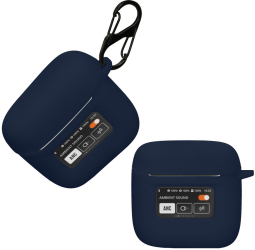 Husa Casti Kwmobile pentru JBL Tour Pro 2 Albastru inchis Silicon KWM000018WC004C 