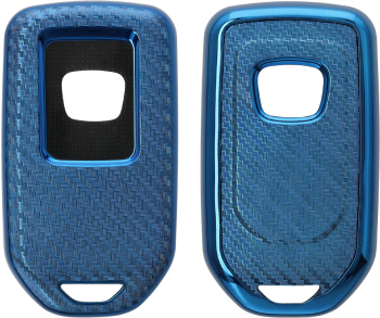 Husa Cheie Auto Kwmobile pentru Honda 3 Butoane Albastru Silicon KWM000025CM002C 