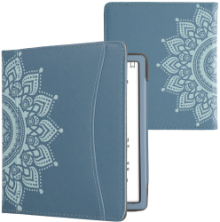 Husa cu buzunar Kwmobile pentru Onyx Boox Leaf 2 Albastru Piele ecologica KWM000023PT002C 