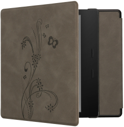 Husa Kwmobile pentru Amazon Kindle Oasis 10 Gri Piele ecologica KWM000014ND013C 