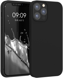 Husa Kwmobile pentru Apple iPhone 12/iPhone 12 Pro Negru Silicon KWM000011JP097C 