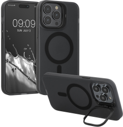 Husa Kwmobile pentru Apple iPhone 14 Pro Negru/Transparent Silicon 61937.01 