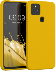 Husa Kwmobile pentru Google Pixel 4a 5G Galben Silicon KWM0000125H016C 