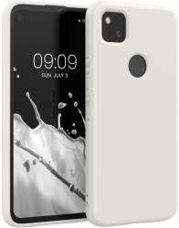Husa Kwmobile pentru Google Pixel 4a Alb Silicon KWM000011JE041C 
