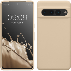 Husa Kwmobile pentru Google Pixel 7 Pro Crem Silicon KWM0000171J033C 