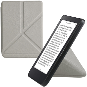 Husa Kwmobile pentru Kobo Clara 2E Argintiu Piele ecologica KWM000017NQ012C 