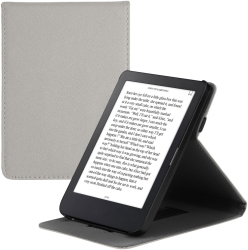 Husa Kwmobile pentru Kobo Clara 2E Argintiu Piele ecologica KWM000017UI011C 