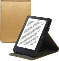 Husa Kwmobile pentru Kobo Clara 2E Auriu Piele ecologica KWM000017UI012C 