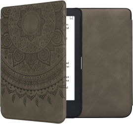 Husa Kwmobile pentru Kobo Clara 2E Gri inchis Piele ecologica KWM000017UJ007C