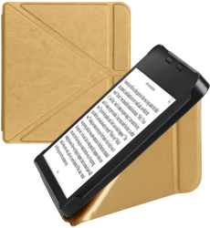 Husa Kwmobile pentru Kobo Libra 2 Auriu Piele ecologica KWM000014AZ019C 