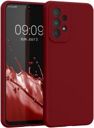 Husa Kwmobile pentru Samsung Galaxy A33 5G Rosu inchis Silicon KWM000015GQ055C