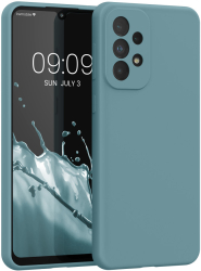 Husa Kwmobile pentru Samsung Galaxy A33 5G Verde inchis Silicon KWM000015GQ053C 